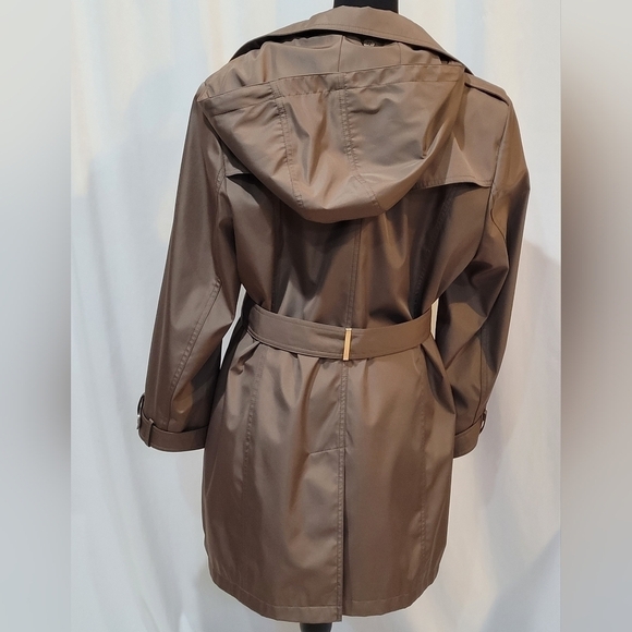 Calvin Klein Short Belted Trench Coat - Size PXL - Picture 6 of 16